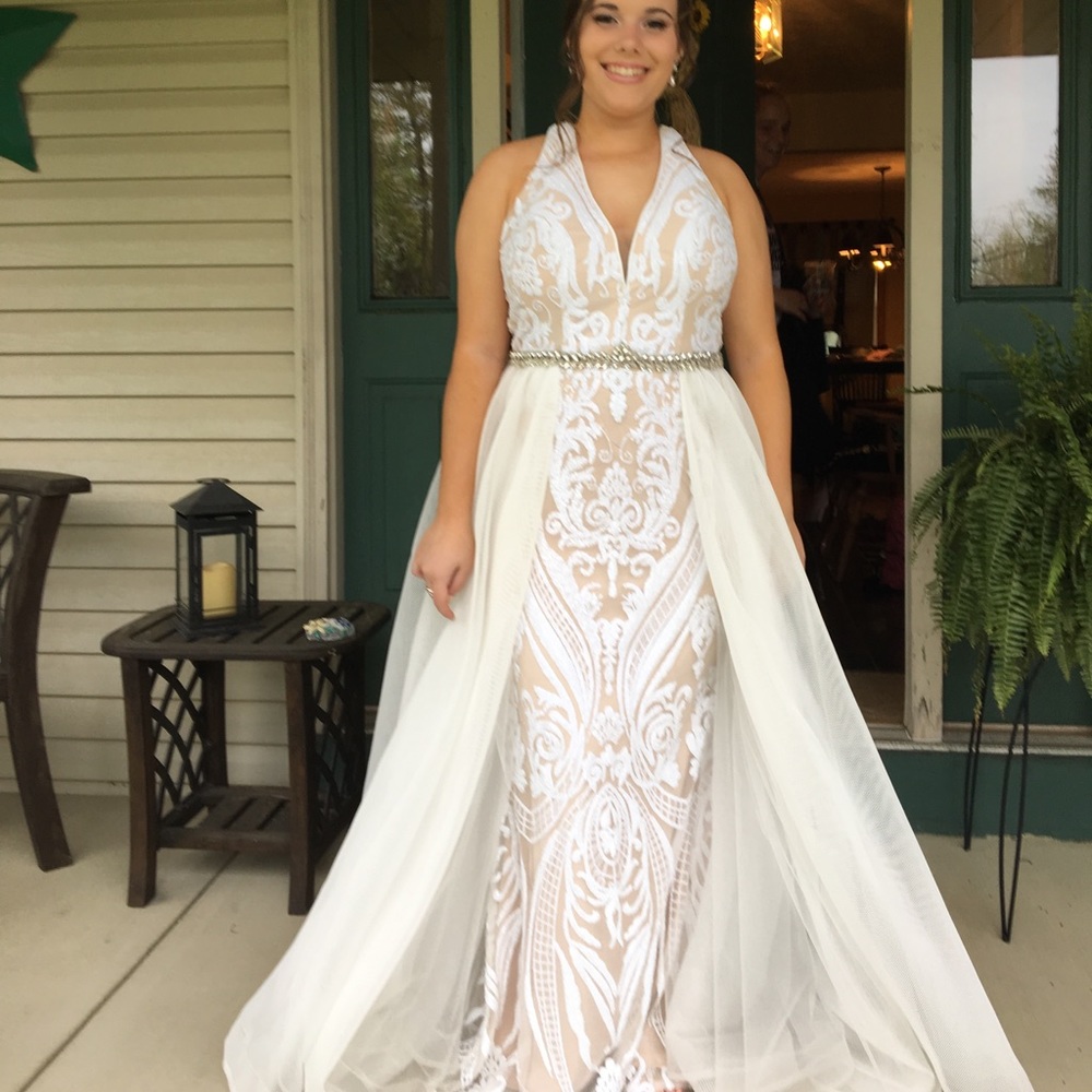 white prom dress